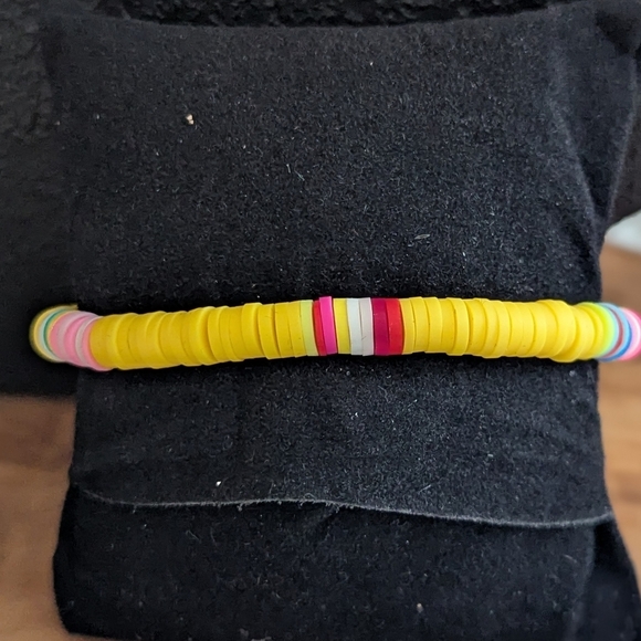 Taylor Swift Friendship Bracelets Fearless Vinyl Disc Stretchable Stackable Teen - Picture 2 of 4